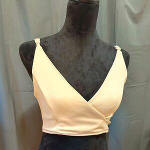 Biege Bikini Bra Crop Top